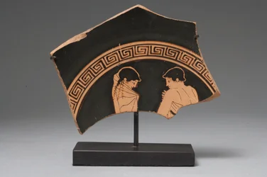 Roter Figurenfragment
